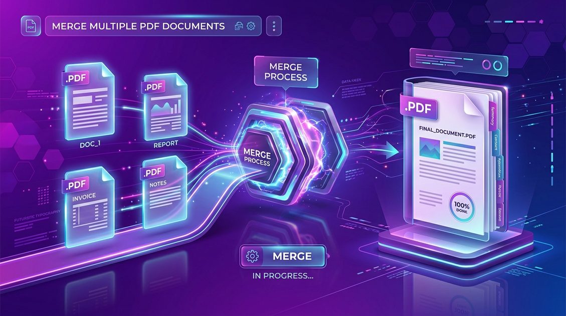 How to Merge Multiple PDF Files into One Document for Free