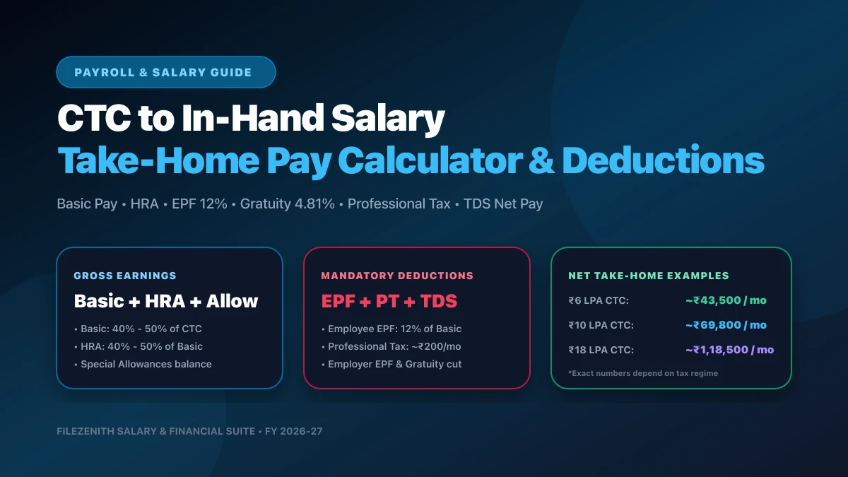 CTC to In-Hand Salary Calculator: How to Calculate Take-Home Pay from Cost to Company